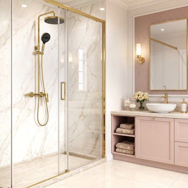 Shower set Rea Vision Gold