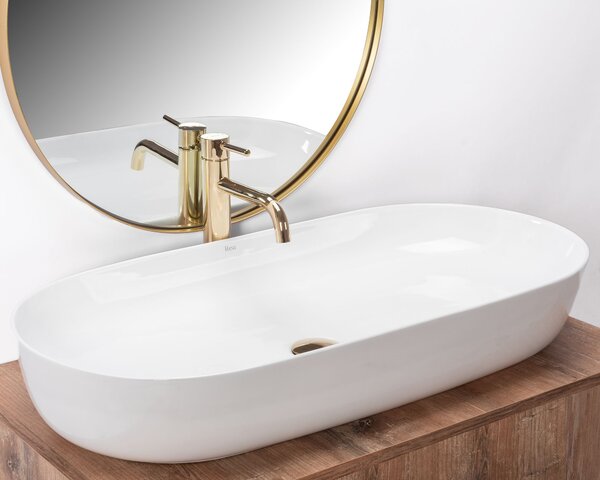 Countertop washbasin REA CLEO 81 WHITE