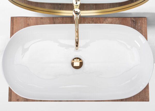 Countertop washbasin REA CLEO 81 WHITE