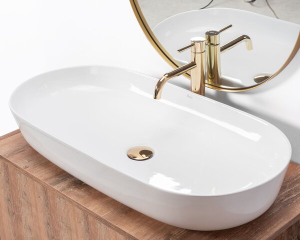 Countertop washbasin REA CLEO 81 WHITE