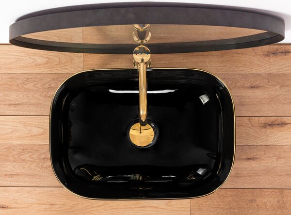 Countertop washbasin Rea Belinda Black Gold