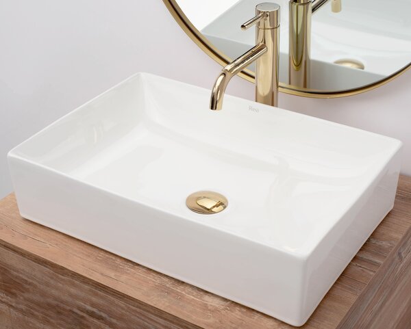 Countertop washbasin REA Inga white