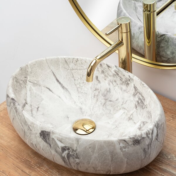 Countertop washbasin Rea Linda Stone