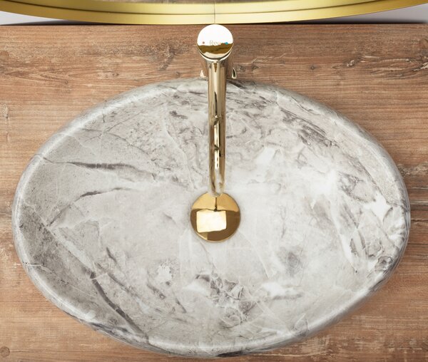 Countertop washbasin Rea Linda Stone