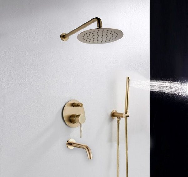 Built-in shower set Rea Lungo Gold + BOX