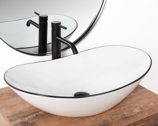 Countertop washbasin Rea Royal Black Edge