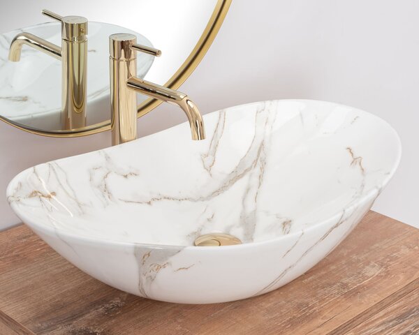 Countertop washbasin Rea Royal Shiny Aiax Marmur