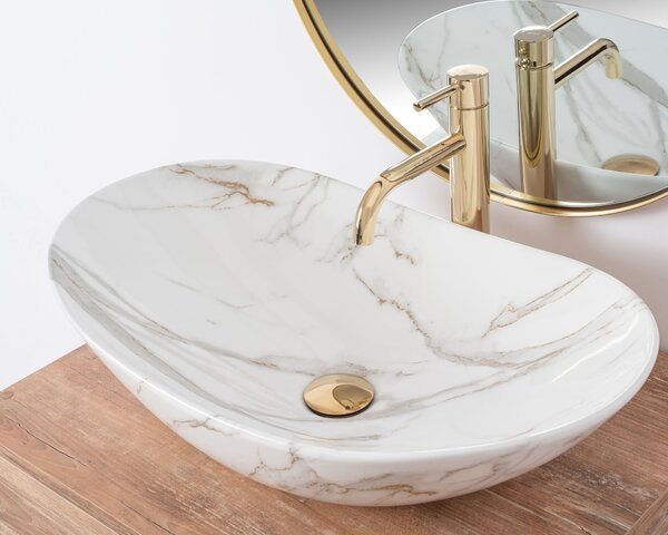 Countertop washbasin Rea Royal Shiny Aiax Marmur