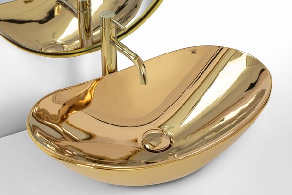 Countertop washbasin Rea Royal Gold