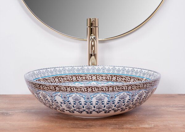 Countertop washbasin Rea Arte Blue