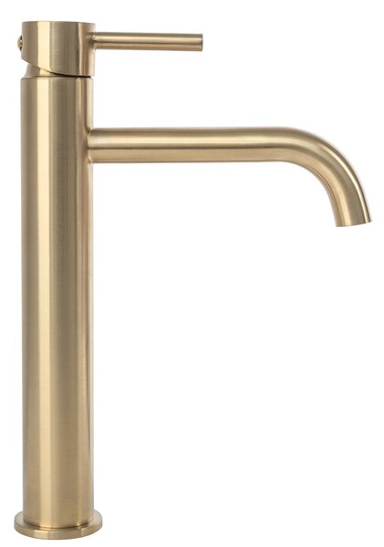 Bathroom faucet Rea Lungo Brush Gold high