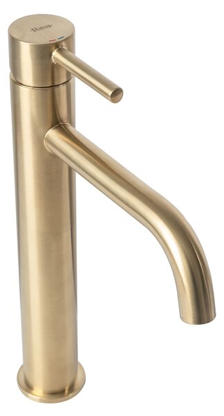 Bathroom faucet Rea Lungo Brush Gold high