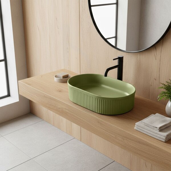 Countertop washbasin Rea Vanda Pistachio Matt