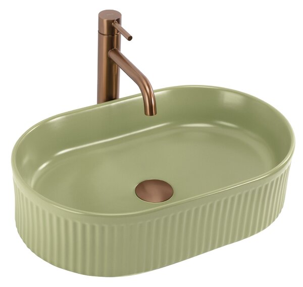 Countertop washbasin Rea Vanda Pistachio Matt