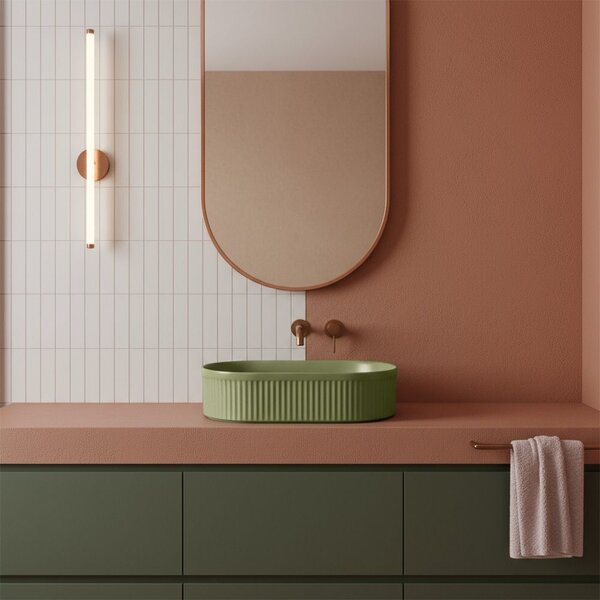 Countertop washbasin Rea Vanda Pistachio Matt