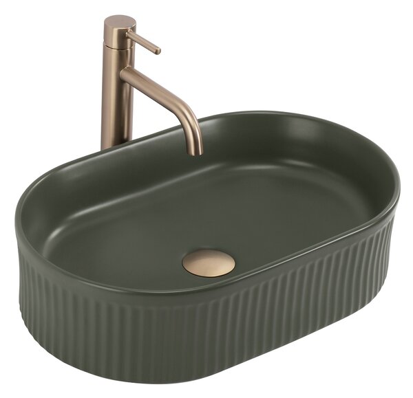 Countertop washbasin Rea Vanda Olive Matt