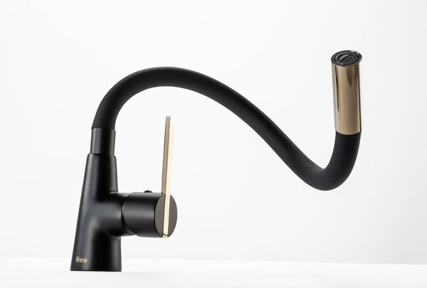 Kitchen faucet Rea ICON Black/Gold