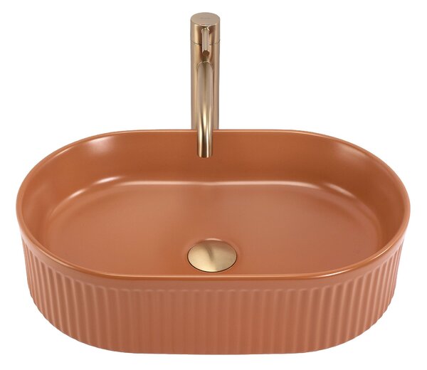 Countertop washbasin Rea Vanda Cinnamon Matt