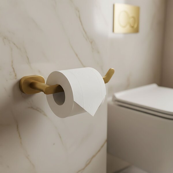 Toilet paper holder 109 Til Brush Gold