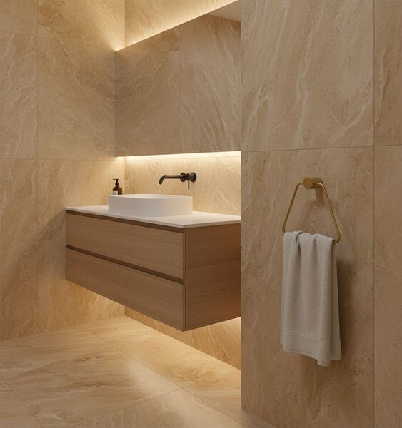 Bathroom hanger Tomi 5810 Brush Gold
