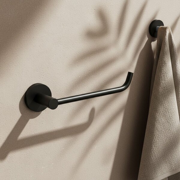 Toilet paper holder 5609 Leo Black