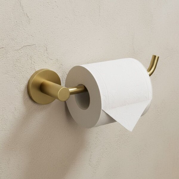 Toilet paper holder 5609 Leo Brush Gold