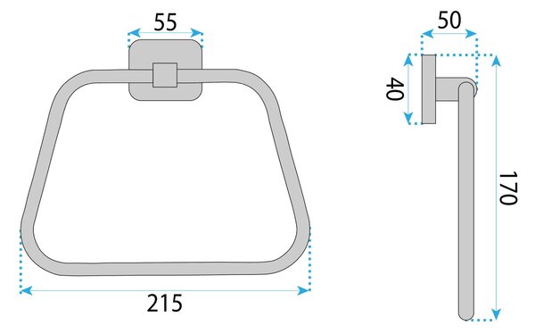 Bathroom hanger 5910 Nico Gold