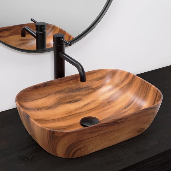 Countertop Basin Rea Belinda Wood Mat