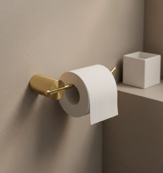 Toilet paper holder Tomi 5809 Brush Gold
