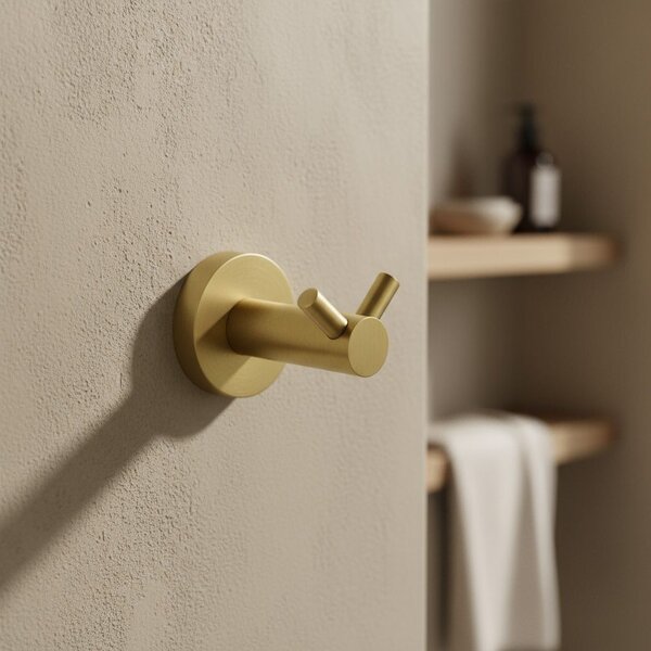 Bathroom hanger 5605 Leo Brush Gold