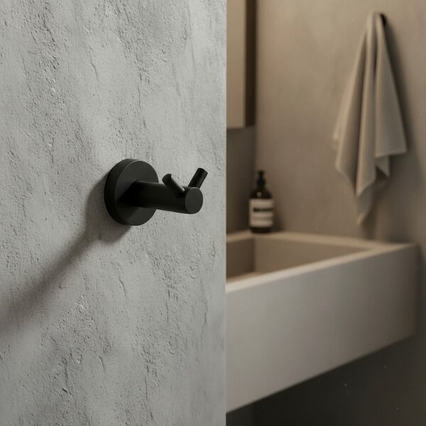 Bathroom hanger 5605 Leo Black
