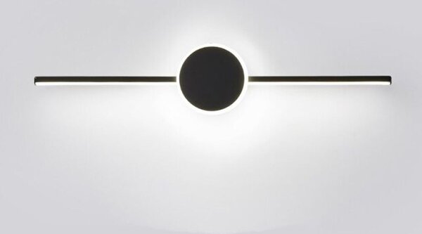 LED Wall lamp 40CM APP848-1W ROUND BLACK