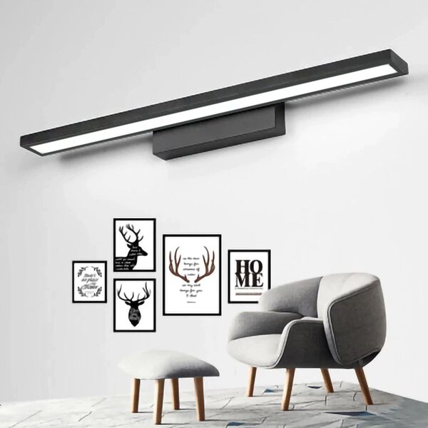 LED Wall lamp 60CM APP840-1W FLAT BLACK