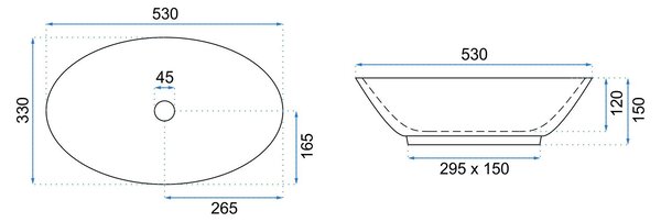 Countertop Basin REA Pamela Shiny Aiax