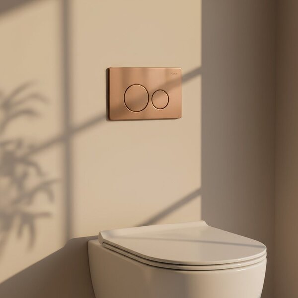 Toilet Flush Button Rea I K011A-Q Copper Brush