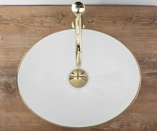 Countertop washbasin Rea Sofia Brush Gold