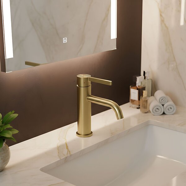 Bathroom faucet Rea Foster Brush Gold Low