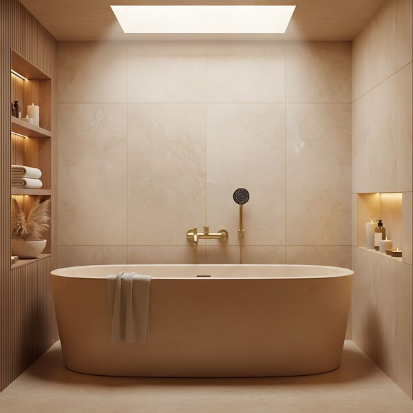 Bathroom faucet REA FOSTER Gold Brush