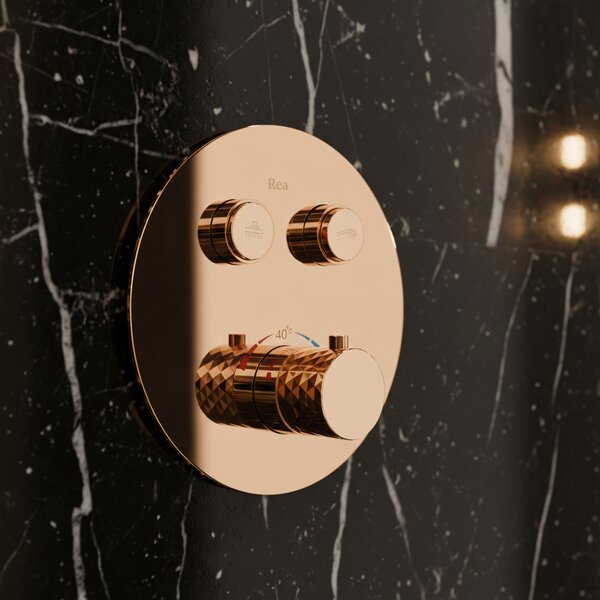Shower system Rea Lungo Diamond Copper + BOX