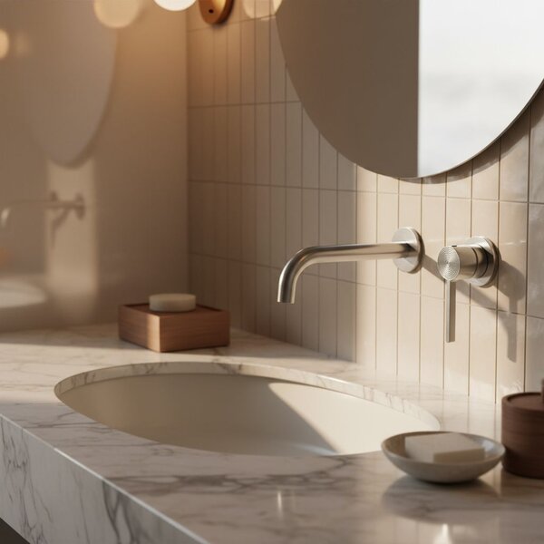 Wall Mounted faucet Rea Foster Brush Nickel