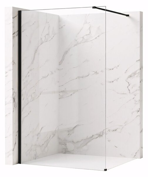 Shower screen Rea Flexi Transparent / Black 100