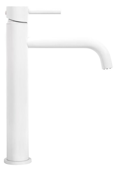 Bathroom faucet Rea Lungo White High