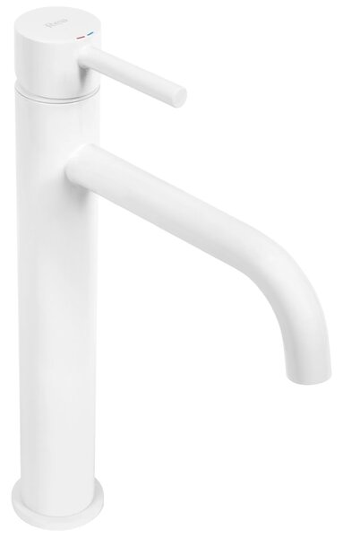 Bathroom faucet Rea Lungo White High