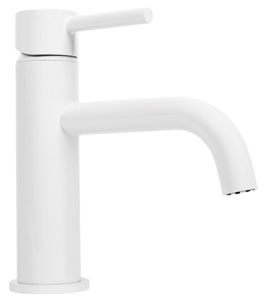 Bathroom faucet Rea Lungo White Low