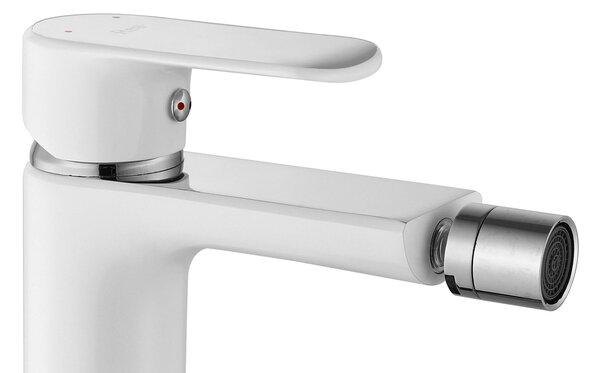 Bidet faucet Rea Bloom White chrom