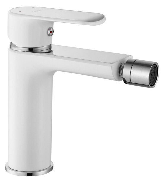 Bidet faucet Rea Bloom White chrom