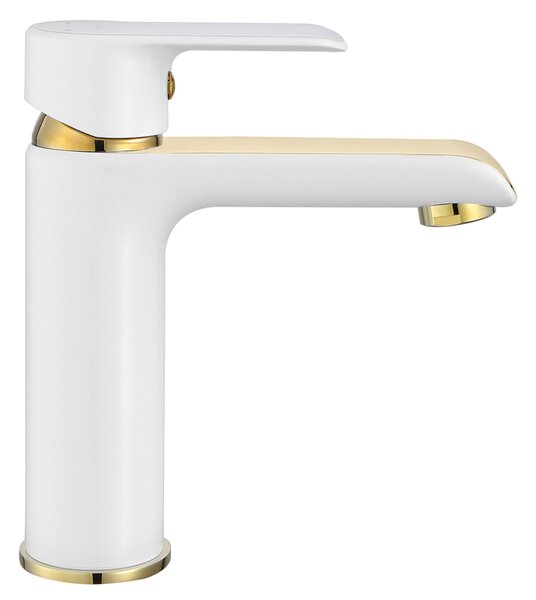 Bathroom faucet REA Bloom White Gold Low