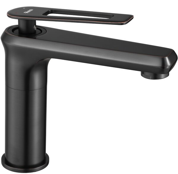 Bathroom faucet REA Blade Old Black low