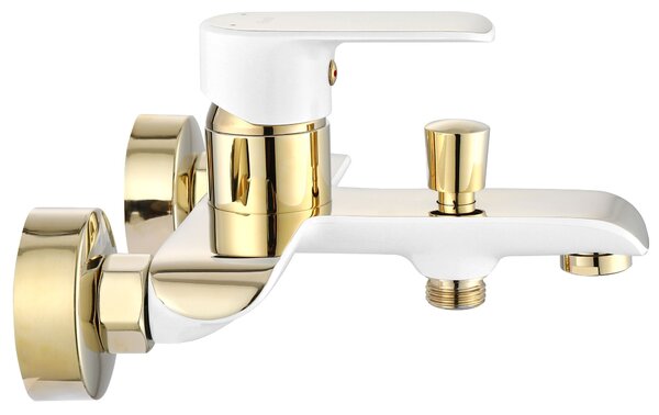 Bath faucet REA Bloom White gold