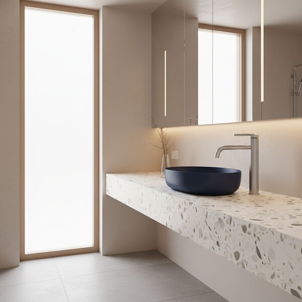 Bathroom faucet Rea Argon Brush Nickel high